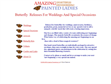 Tablet Screenshot of paintedladybutterflies.com